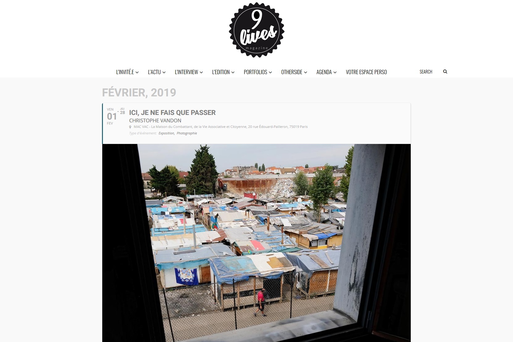 Exposition MACVAC, Paris 19 / 1.